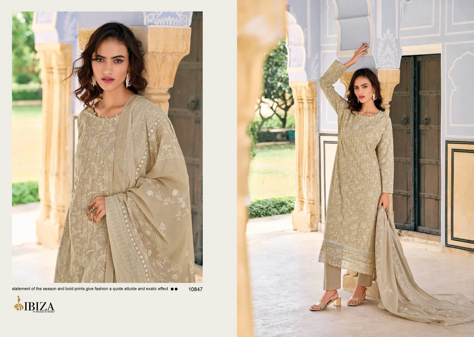 Simayaa By Ibiza Lawn Cotton Printed Salwar Kameez Suppliers In India